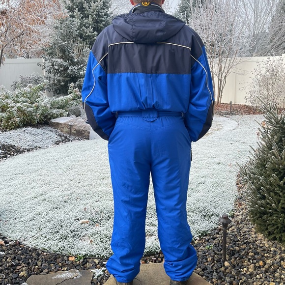 Vintage Bogner Active Goan Thylmann One-Piece Ski Snow Suit Royal/Navy Sz 44 L - Picture 3 of 16